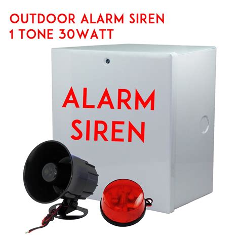 alarm siren metal box|bell box for alarms.